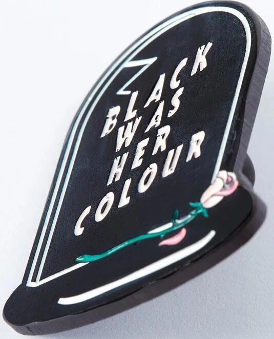 Cheapest π₯° PUNKY PINS π§ Halloween Black Was Her Colour Epitaph | ENAMEL PIN π 6 Cheapest π₯° PUNKY PINS π§ Halloween Black Was Her Colour Epitaph | ENAMEL PIN π - Image 4