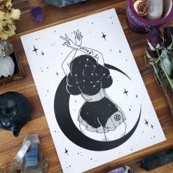 New 🧨 PVMPKIN ART Gothic Homewares Moon Goddess | ART PRINT ❤️ -Halloween Sales pvmpkin art moon goddess art print 2 19f6169f df7d 4952 992e bd864bccb81f 700x700
