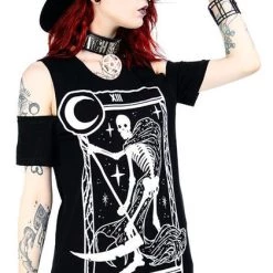 Discount 😍 RESTYLE 🧛 Halloween Death Tarot La Mort | T-SHIRT 🔥 -Halloween Sales restyle death tarot t shirt 3 d64432c3 da0d 4090 95f6 a076edb42bf4 700x700