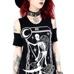 Discount 😍 RESTYLE 🧛 Halloween Death Tarot La Mort | T-SHIRT 🔥 -Halloween Sales restyle death tarot t shirt 5 776b3edf f5b4 4109 a79f 87b02df6180f 700x700