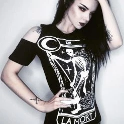 Discount 😍 RESTYLE 🧛 Halloween Death Tarot La Mort | T-SHIRT 🔥 -Halloween Sales restyle death tarot t shirt 6 b8896c50 2cdb 4094 8c74 6e97d3576e87 700x700