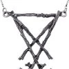 Discount 👏 RESTYLE 🧛 Halloween Lucifer Sigil [Silver] | NECKLACE 🌟 -Halloween Sales restyle lucifer sigil silver necklace 60a557c3 d0f0 479a becf cec8fc6d848d