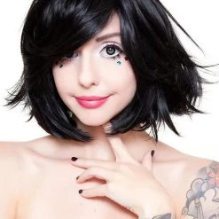 Brand new 🤩 ROCKSTAR WIGS Cosplay Hologram 12" [Black] | WIG ✨ -Halloween Sales rockstar wigs hologram black wigs 1 719a2691 a896 462f ab1a b9ba0f8fa758 700x700