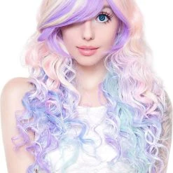 Promo ⭐ ROCKSTAR WIGS Cosplay Rainbow Rock Hair Prism 2 [Pastel] | WIG 🛒 -Halloween Sales rockstar wigs rainbow rock hair prism 2 wigs 3 b4d6ba81 5deb 4d01 8062 336f2cea49b6 700x700