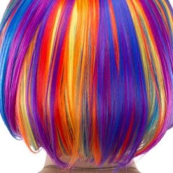 Deals ❤️ ROCKSTAR WIGS Cosplay Rainbow Rock [Rainbow Bob] | WIG ✨ -Halloween Sales rockstar wigs rainbow rock rainbow bob wig 2 700x700