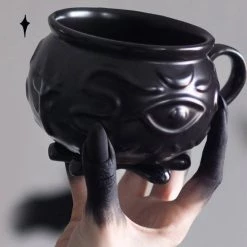 Flash Sale 😉 ROGUE AND WOLF Gothic Homewares Witch Cauldron | MUG" 👍 -Halloween Sales rogue and wolf witch cauldron mug 5 700x700