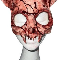 Discount ⭐ SARAH MUDLE Cats Cat Skull [Blood Splatter] | MASK* ⭐