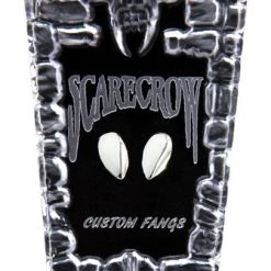 Best Pirce 🔔 SCARECROW 🧛 Halloween Glam Deluxe Chrome [SMALL] | CUSTOM FANGS ⭐