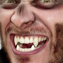 Coupon 😍 SCARECROW Cosplay Werewolf Deluxe [CLASSIC & SMALL] | CUSTOM FANGS 🎁 -Halloween Sales scarecrow inc fangs werewolf 2 700x700