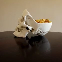 Cheapest 👍 SUCK UK Gothic Homewares Skull | BOWL [WHITE] 😍 -Halloween Sales skull white tidy 7 700x700