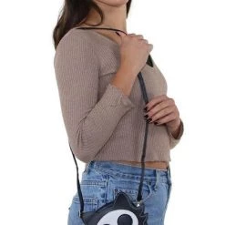 Best Pirce 😀 SLEEPYVILLE CRITTERS Cats Glow In The Dark Sugar Skull Cat | CROSSBODY BAG 😉 -Halloween Sales sleepyville critters glow in the dark sugar skull cat crossbody bag 4 ed0eeb48 1e0e 4035 893a 6d49328820b2 700x700