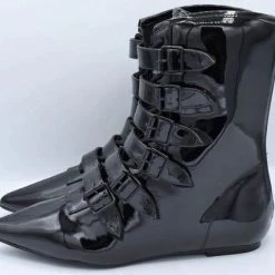 Cheap 👏 STRANGECVLT 🎃 Halloween Coven Pike [Black Patent] | FLAT 🥾 BOOTS 💯 -Halloween Sales strangecvlt coven pike black patent flat boots 3 6b6f1ad3 e956 4890 b1d8 ab6ed558c6d2 700x700