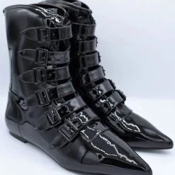 Cheap 👏 STRANGECVLT 🎃 Halloween Coven Pike [Black Patent] | FLAT 🥾 BOOTS 💯 -Halloween Sales strangecvlt coven pike black patent flat boots 5 d39adb51 ef58 44f9 8f7c bbb635dd669c 700x700