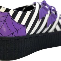 Best reviews of 🎉 STRANGECVLT Beetlejuice Krypt Deetz [Purple Stripe] | CREEPERS** 🎉 -Halloween Sales strangecvlt krypt deetz flats 5 367b4353 dba4 4215 a0d2 18891b1f1772 700x700