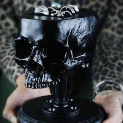 Flash Sale 💯 THE BLACKENED TEETH Gothic Homewares Skull [Black] | JEWELLERY HOLDER 🎉