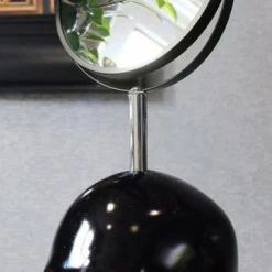 Cheapest 🧨 THE BLACKENED TEETH Gothic Homewares Skull [Black/Silver] | MIRROR** 🔥