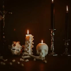 Cheap ❤️ THE BLACKENED TEETH Gothic Homewares Spine [Ivory] | SCENTED CANDLE 👏 -Halloween Sales the blackened teeth spine ivory scented candle 1 0fa2caf7 a671 4f4c ae53 7a3759155dbe 700x700