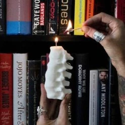 Cheap ❤️ THE BLACKENED TEETH Gothic Homewares Spine [Ivory] | SCENTED CANDLE 👏 -Halloween Sales the blackened teeth spine ivory scented candle 3 4ed3cd6d 233c 4fc4 a49f df43a838a3da 700x700