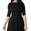 Best Pirce 🔥 UNIQUE VINTAGE Bats [Black/Grey] | STEPHANIE 👗 DRESS 🌟 -Halloween Sales unique vintage black grey bats print stephanie flare dress 1 6799c87c 310d 41e7 9eb4 5813d1d13dac 700x700
