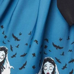 New ❤️ UNIQUE VINTAGE Corpse Bride Emily | FLARE 👗 SKIRT 😉 -Halloween Sales unique vintage emily border flare skirt 4 03fa893c ec43 4e1e 87b9 07afefe9753c 700x700