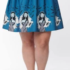 New ❤️ UNIQUE VINTAGE Corpse Bride Emily | FLARE 👗 SKIRT 😉 -Halloween Sales unique vintage emily border flare skirt 8 7bd5ff45 9022 467e a638 822cf78f1d28 700x700