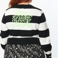 Deals 💯 UNIQUE VINTAGE Beetlejuice Strange And Unusual | STRIPED CARDIGAN 🧨 -Halloween Sales unique vintage strange and unusual striped cardigan 8 39042ade 5b3e 40e2 ac73 273a8b8038d7 700x700